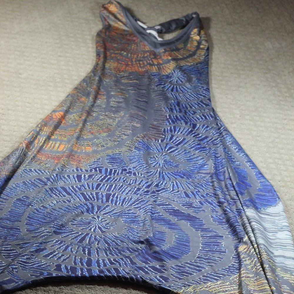 UNIQUE! Multi-color Grey and Blue Size S Pants Romper